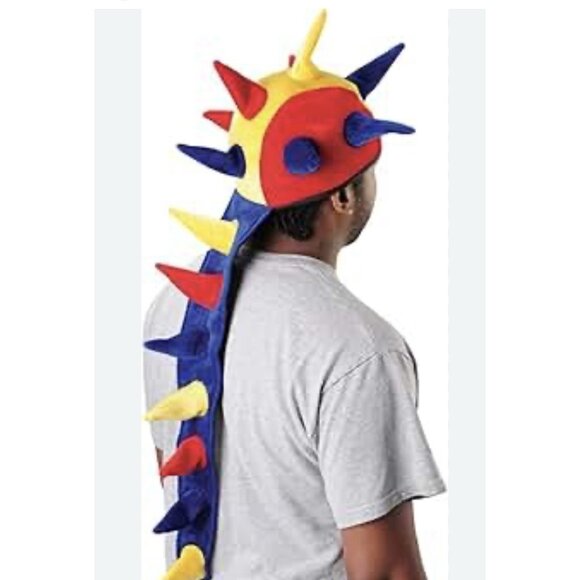 Tribello Dragon Tail Adult Spiked Horned Hat Colorful Cosplay Costume - Picture 1 of 3